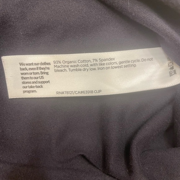 Eileen Fisher Solid Black short sleeve Shift Dress. Size Medium. Pull over. - Picture 6 of 6